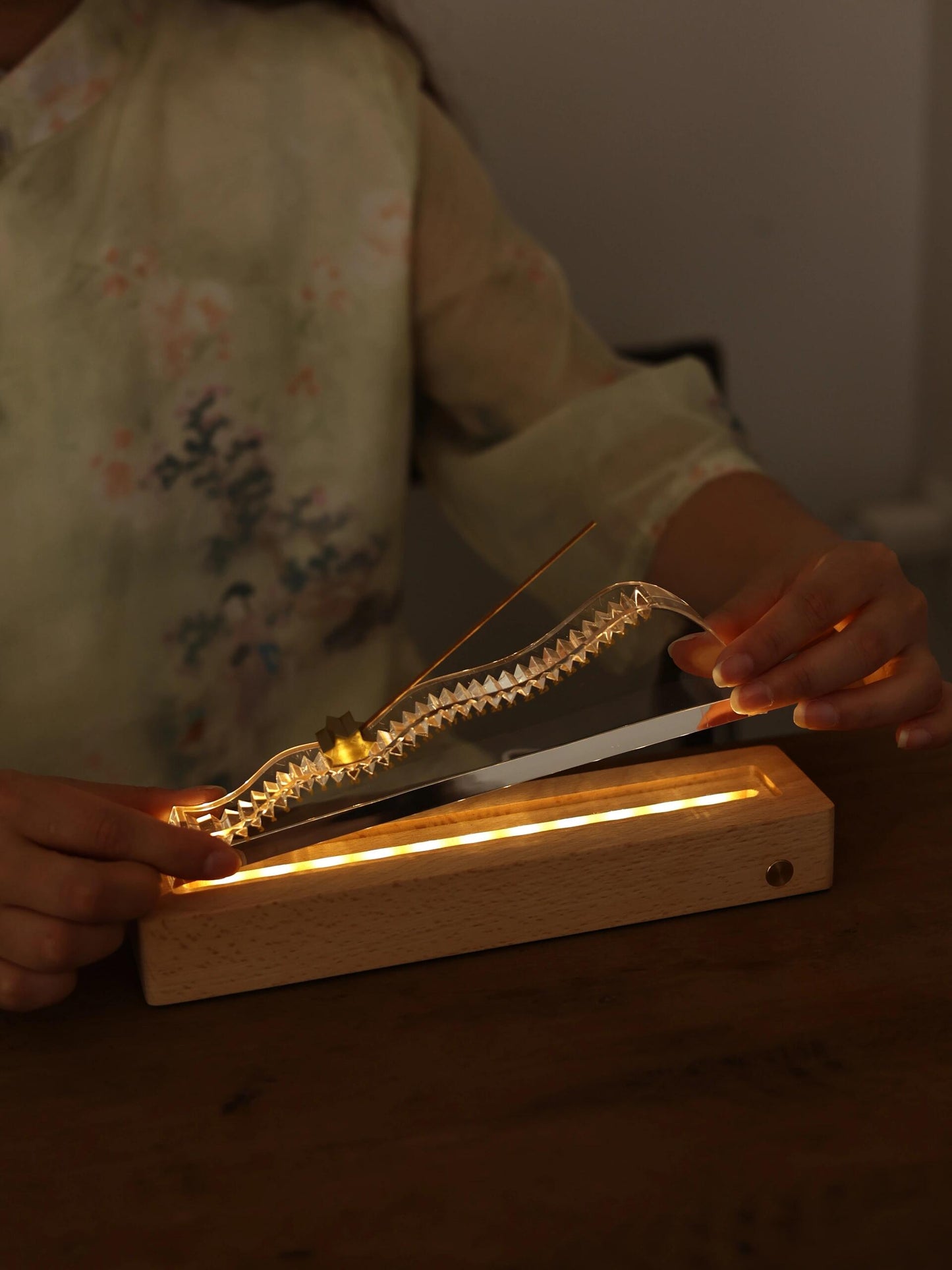 The Distant Mountains – Brass & Acrylic Calendar Incense Holder