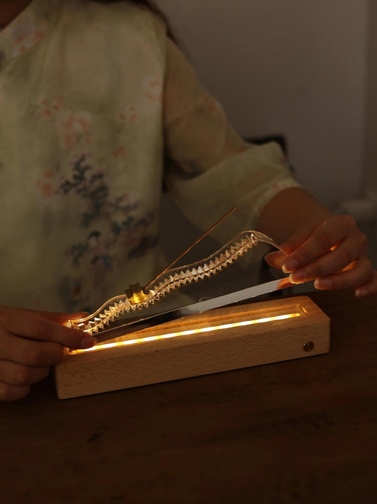 The Distant Mountains – Brass & Acrylic Calendar Incense Holder