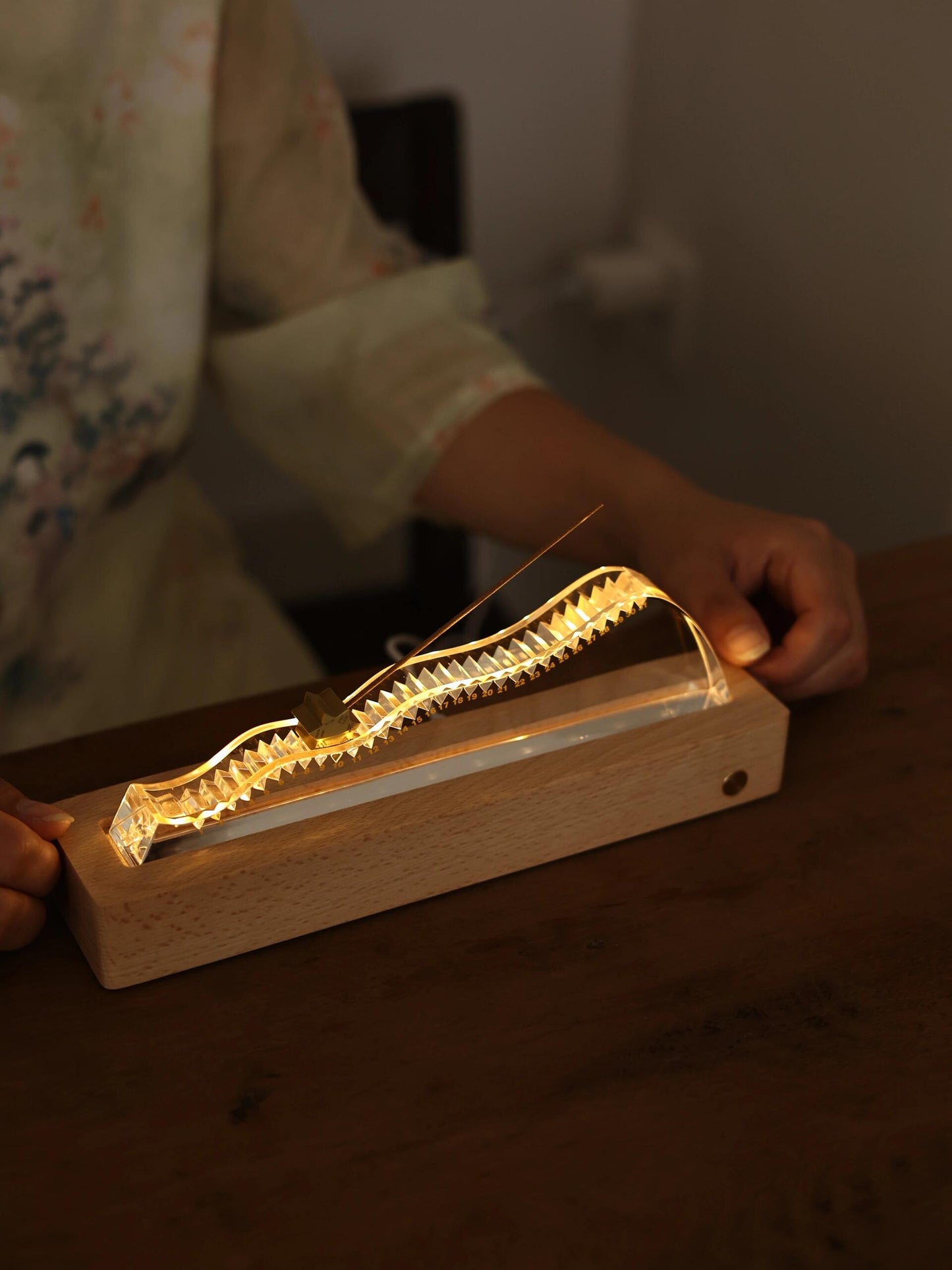 The Distant Mountains – Brass & Acrylic Calendar Incense Holder