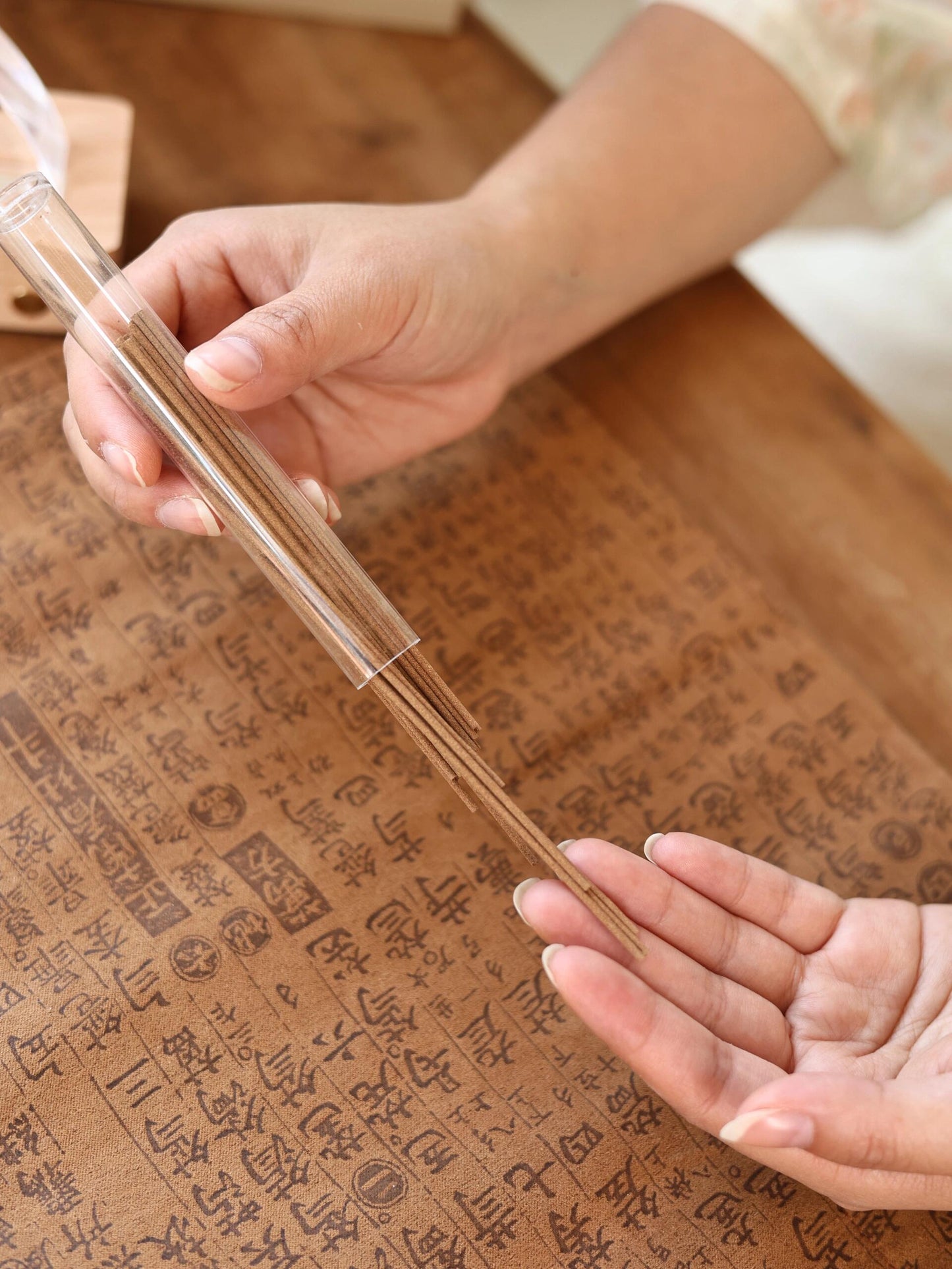 The Distant Mountains – Brass & Acrylic Calendar Incense Holder
